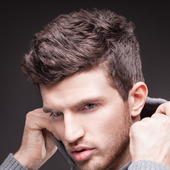 Wavy hair mens haircuts and styling